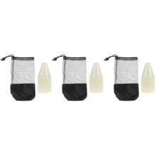 3Sets Weiße Pe Kegel Für Rollschuhtraining Langlebig &