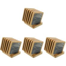 4Ensembles Dessous De Verre Bois Naturel Résistant Chaleur Pour Table