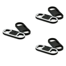 3Stk Datenkabel USB Mit Schlüsselanhänger Flaschenöffner Schwarz