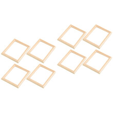 8Pièces Cadres Photos Miniatures En Bois Pour Décor Enfant Clair