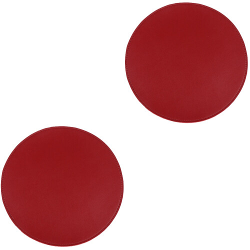 2Pièces Tapis Souris Ordinateur Rouge Double Côté