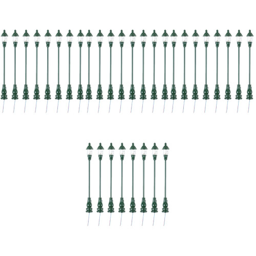 32Pièces Luminaire Miniature Vert Pour Décor De Table Paysage 1