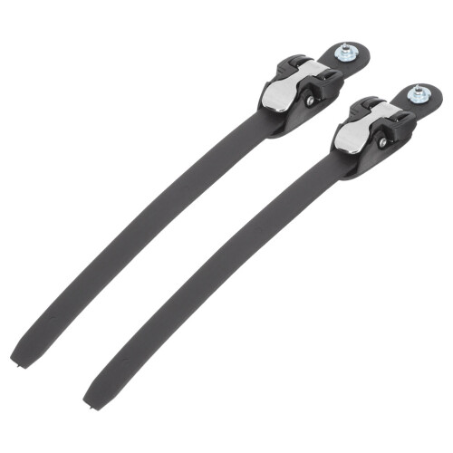 2St Draagbare Zwarte PVC Buckle Straps Roller Skates Accessoires