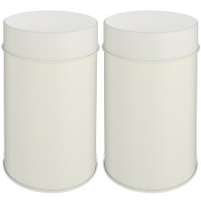 2St Kleine Witte Theeblikken Met Voor Losse Theeblaadjes Opslag