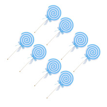 8Pièces Sucettes Simulées Décoratives Pour Bleu Ciel