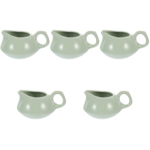 5Pièces Pot À Sauce En Céramique Vert Multifonction Pour Cuisine