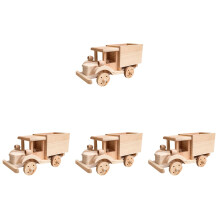 4Pièces Jeu Montage Bois Khaki Jouet Puzzle DIY Enfants Décoratif