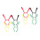 8Pièces Headbands Colorés Confortables Pour Enfants 1