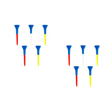 10Pièces Kit Tee De Golf Coloré Matériel Premium Résistant