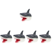 5Pièces Marionnettes Requins Noires Jouet Éducatif Interaction