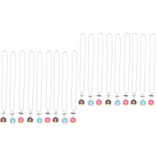 18Pièces Accessoires Colliers Donut Multicolores Confort