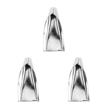 3Pièces Entonnoirs Métalliques Argentés Pour Usage Culinaire