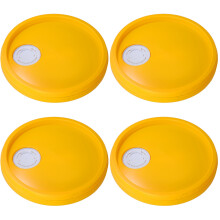 4Pièces Couvercles Jaunes ABS Pour Barils Usage Pro
