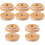 10Pièces Couvercles Mug Étanches Bambou Silicone Pour Bouteilles 1
