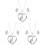 3Ensembles Ensemble Bijoux Fille Licorne Argent Décoration 1