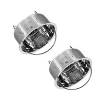 2Pièces Panier Multi-Usage En Acier Inoxydable Cuisine
