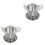 2Ensembles Passoires Infuseurs Acier Inoxydable Résistant Argent 1