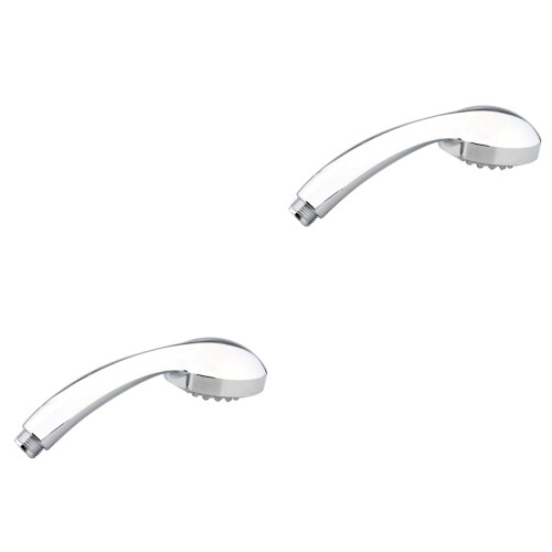 2Pièces Douche Argenté Pivotant LED