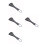 4Stk Violin Ersatz Tailpiece Aluminium Mit 4 Feinstimmern Schwarz 1