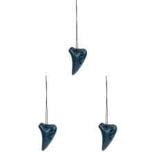 3Pièces Ocarina Enfants 6 Trous Dolomite Bleu Facile À Jouer