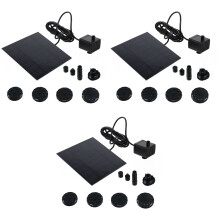 3Pièces Solaire Noir Pour Circulation Jardin