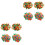 2Pièces Confettis Décorations Table Thème Ananas Coloré 1