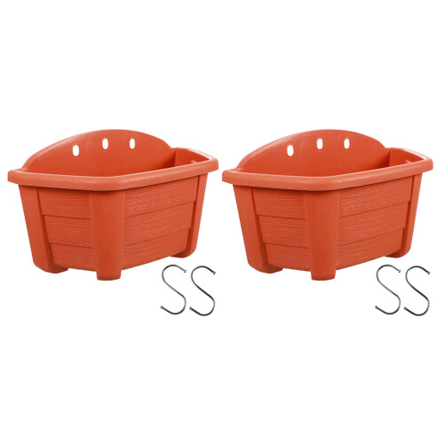 6Ensembles Rangement De Fleurs Suspendu Rouge Durable Pour Plantes