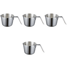 4Pièces Bols Chauffants Argentés Acier Pour Beurre