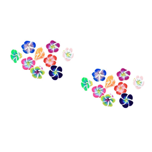 200Pièces Accessoires Fleurs Plumeria En Argile Pour Décor