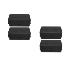 4Stk Kunststoff Steckdosen Schutzbox Schwarz Outdoor
