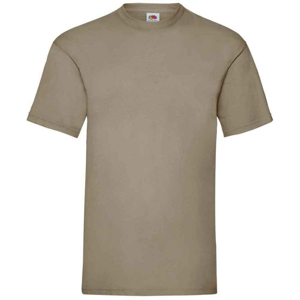 Fruit Of The Loom (L, Khaki Green) Mens Valueweight T-Shirt