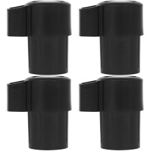 4Stk Saxophon Endkappe ABS Schwarz Altsax Zubehör Schutzkappe