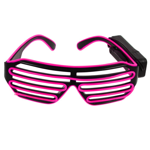 2Paires Lunettes LED Violet Fil Pour Disco
