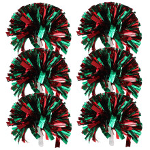6 herbruikbare cheerleaderpompoms, delicate rekwisieten
