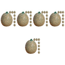 40Pièces Mini Melons Artificiels En Résine Vert Pour Décor Maison
