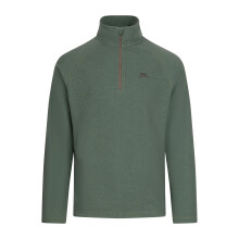 (XL, Green Smoke/Alpine) Trespass Mens Keynote Anti Pilling 1/4 Zip Fleece Top