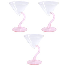 3Pièces À Vin Rouge Rose En Verre Pour Amateurs De Cocktails