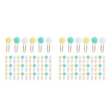 100Pièces Trombone Marque-Page Métal Assorti Usage