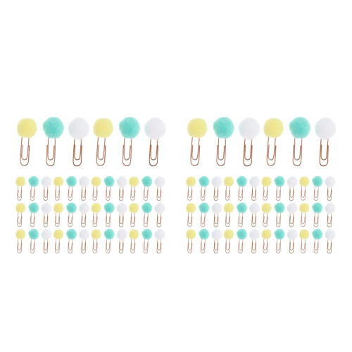 100Pièces Trombone Marque-Page Métal Assorti Usage