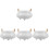 4Pièces Brûleur D'encens Céramique Décoratif Polyvalent 1