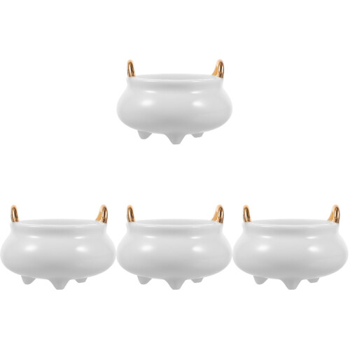 4Pièces Brûleur D'encens Céramique Décoratif Polyvalent