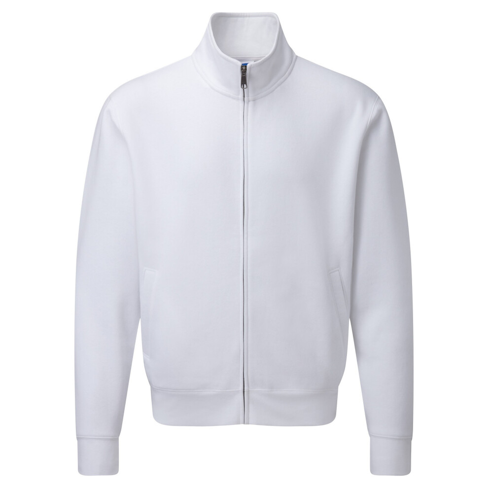 Russell (Xs, White) Mens Authentic Full Zip Jacket