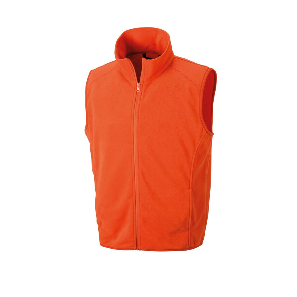 Result (Xs, Orange) Core Adults Unisex Microfleece Gilet