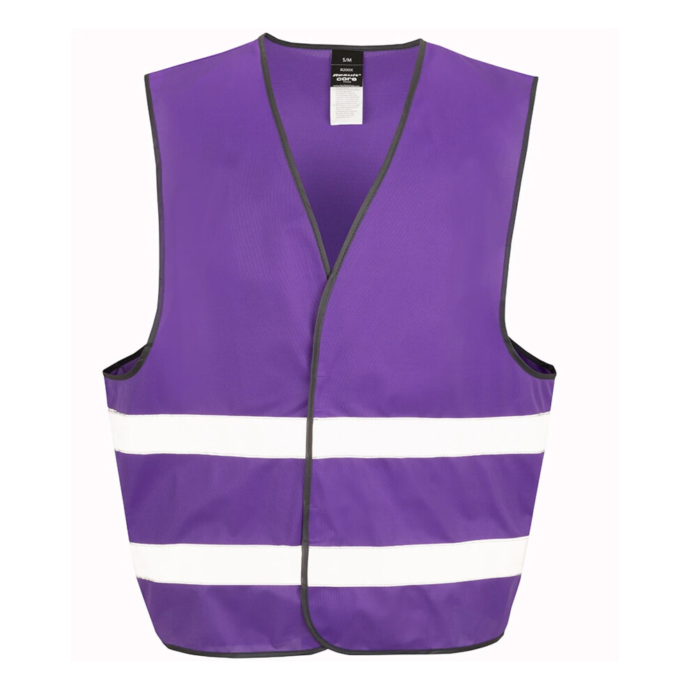 Result (Xs, Purple) Adults Unisex Core Enhanced Vis Vest