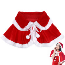 Kerst Santa Sjaal Cape Warm Cosplay Vrouwen