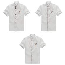 3Pièces Chemise De Chef Courtes Facile À
