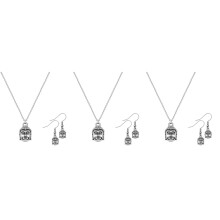 3Ensembles Femme Chic Boucles Argent Élégant