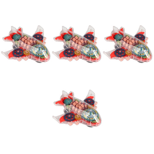 4Pièces Jouets Électriques Plastique Rouge Pour Enfants