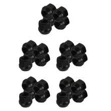 25Pièces Cache-Écrous Métal Noir Fixation Sécurisée Roues Auto