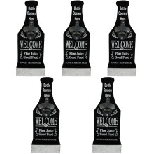 5Pièces Décapsuleur Bois Suspendu Pour Bouteilles Assorties